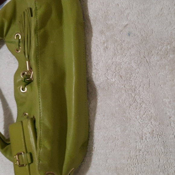 MICHAEL Michael Kors Lime Green Hobo Bag with Tassel & Wallet - Picture 13 of 16